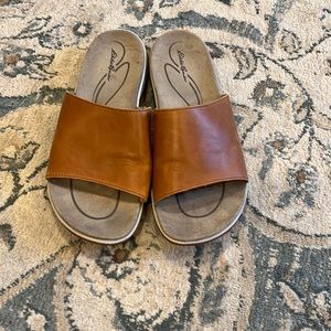 Eddie Bauer Leather Slides